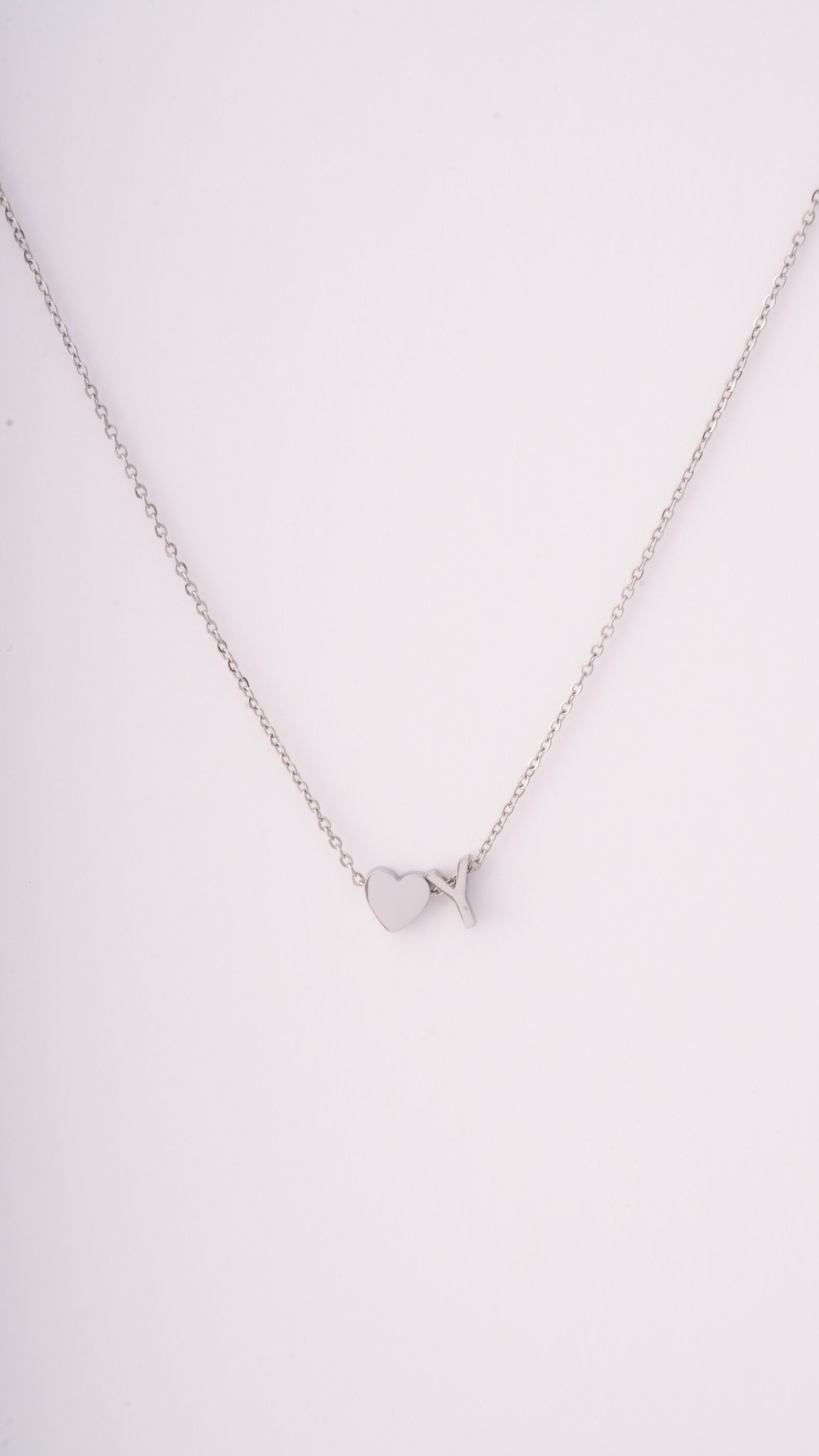 Letter and Heart Necklace