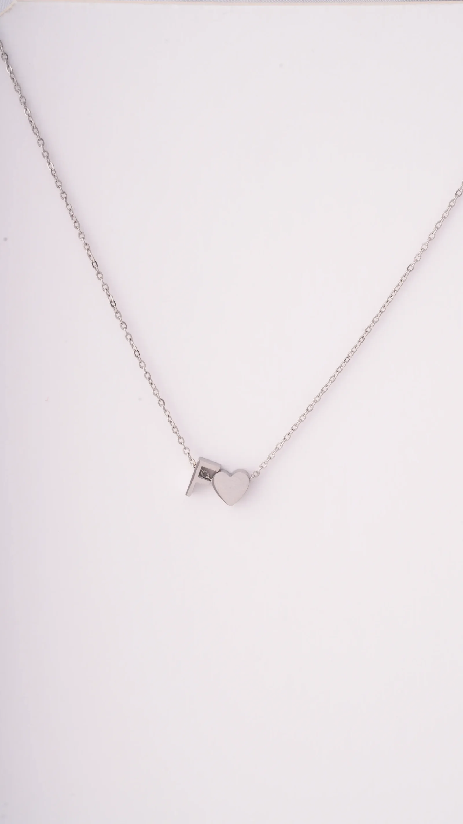 Letter and Heart Necklace