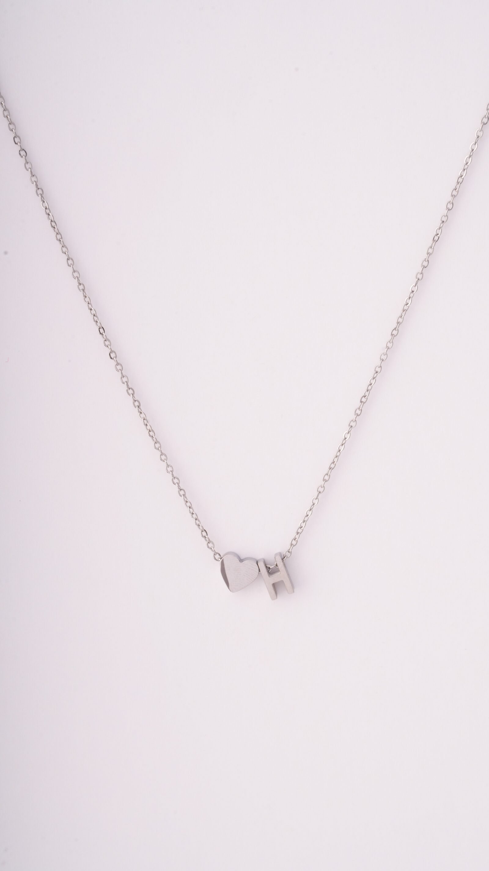 Letter and Heart Necklace