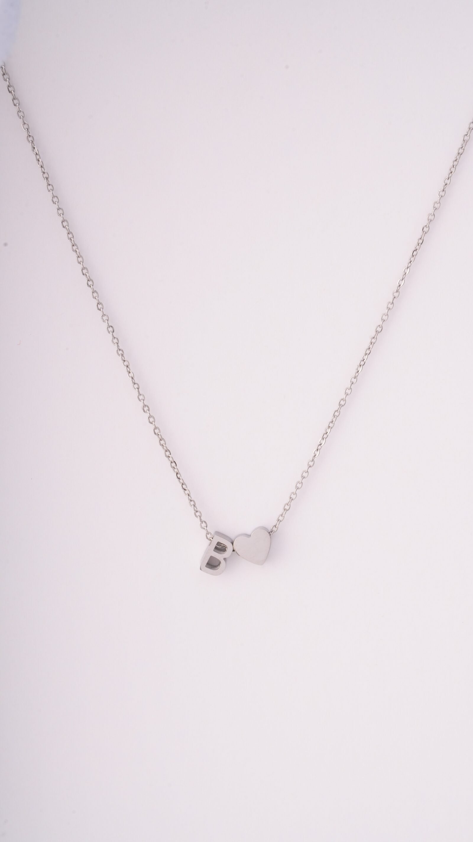 Letter and Heart Necklace