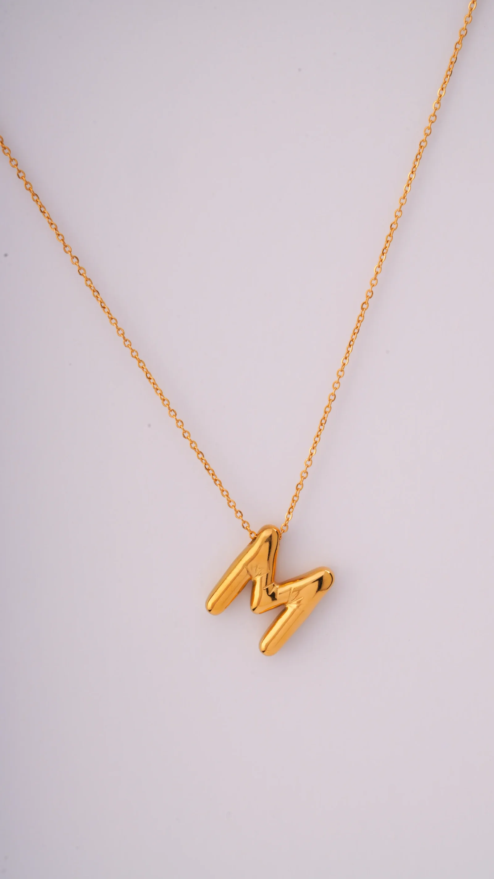 Balloon Letter Necklace-M