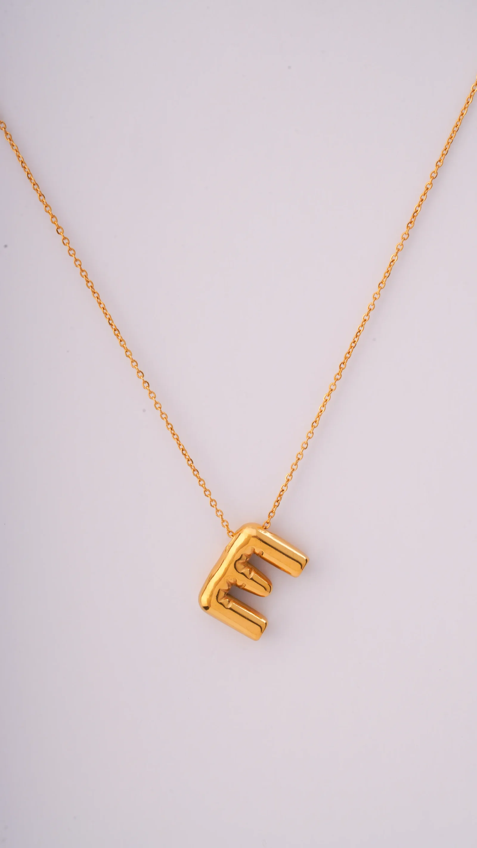 Balloon Letter Necklace-E