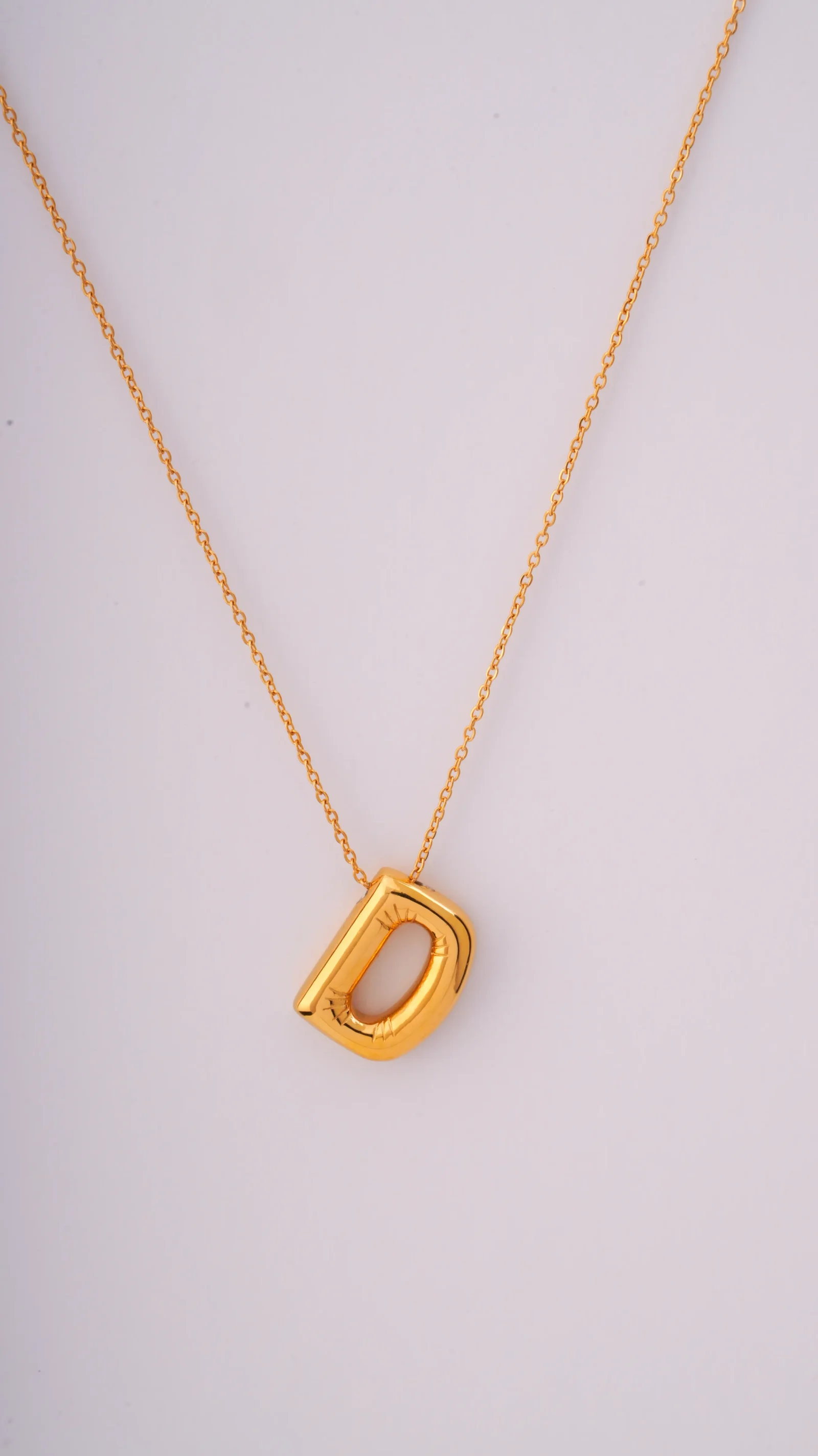 Balloon Letter Necklace-D
