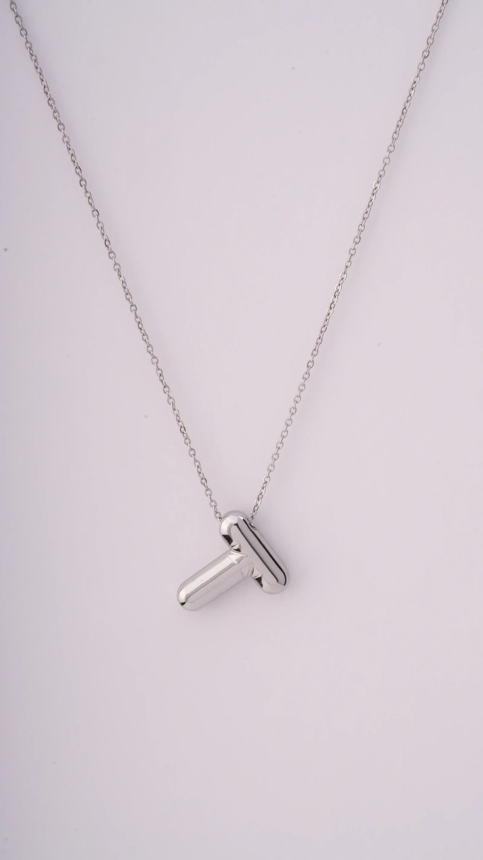 Balloon Letter Necklace-T